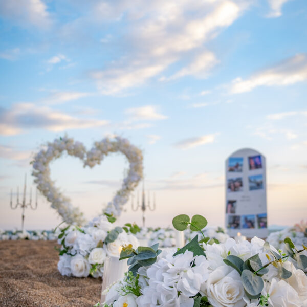 Floral details at an Antalya proposal