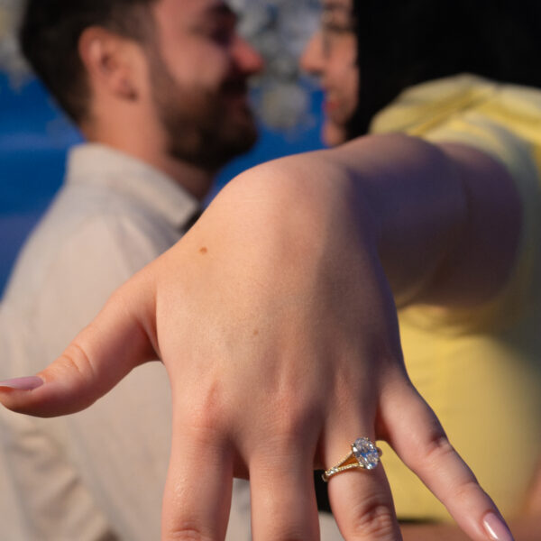 Beach marriage proposal in Antalya